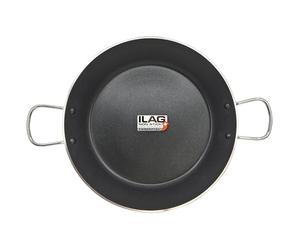 briebe Zafran Poêle à paella à induction 30 cm, 4 portions de paella, anti-adhésif ILAG écologique sans PFOA, épaisseur 3 mm, aluminium pressé, convient à toutes les cuisines, vitrocéramique, gaz