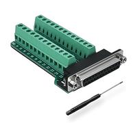 BRIEFCEC DB25 Adaptateur D-USB RS-232 série vers 25 broches sans soudure Module de signal avec coussin isolant, 1 femelle