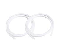 BRIEFCEC Téflon Tube PTFE pour Filament de 1.75m, Accessoires pour Imprimante 3D, 2 Pièces 1 Mètres Bowden Tube PTFE 260 degrés Celsius 2.0mm ID / 4.0mm AD (2Pièces, Blanc)