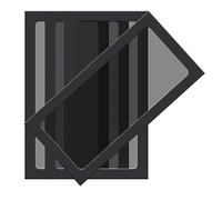 BRIEFCEC Ventilateur PC Filtre Grille Ventilation Filtre Anti Poussière PC, 240mm Magnétique PVC Cadre pour PC Grille Ventilateur/Alimentations/Modems/Routeurs(Nylon, 120 * 240mm, 4Pièces, Noir)