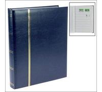 Briefmarkensammelalbum, blauer Einband: 64 Seiten weiß