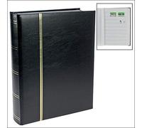 Safe – Album de collection de timbres – couverture noire – 64 pages blanches