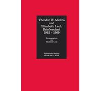 Briefwechsel 1962 - 1969 Adorno / Lenk.