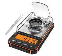 Brifit-Mini balance numérique électronique de poche professionnelle, précision milligramme avec poids d'étalonnage de 50g, 0.001g, 50g A2--Orange