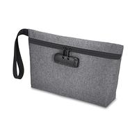 Brifit Sac à Documents avec Serrure à Combinaison, 32 * 20 cm Sac à Argent Etanche avec Fermeture à Glissière Scellées, Sécurité Pochette pour Argent, Stockage de Voyage, Passeport