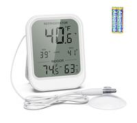 Brifit Thermomètre Frigo, Thermomètre Hygromètre avec Sonde Étanche de 1.5M