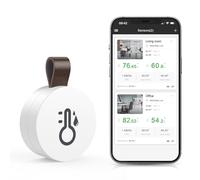 Brifit Thermometre Interieur Bluetooth, Mini Thermomètre Hygromètre avec App, Stockage de Données, Capteur Humidité, Thermometre Hygrometre Interieur, Thermomètre Connecté pour Maison, Bureau, Chambre