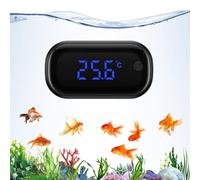 Brifit Thermomètre numérique pour aquarium avec écran LED, écran tactile, capteur de température haute précision, convient pour l'eau douce, l'eau de mer, reptiles