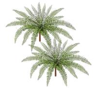 Briful Lot de 2 fausses fougères vertes pour la maison, le bureau, l'extérieur