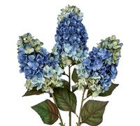 Briful Lot de 3 fleurs artificielles bleues d'hortensia artificielles de 73 cm de haut, fleurs en soie à longue tige pour arrangement floral, maison, ferme, bureau, hôtel