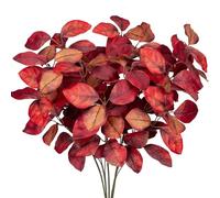 Briful Lot de 5 tiges de feuilles de magnolia artificielles de 66 cm pour vase, arrangement floral, cuisine, table, décoration d'automne