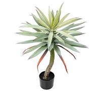 Briful Plante artificielle grande plante d'agave artificielle en pot Yuccapalme Plante d'intérieur Hauteur 84 cm