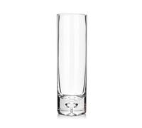 Briful Vase cylindrique en verre de 25,5 cm de haut, 7,5 cm de diamètre, vase en cristal brillant pour décoration de table, vase à fleurs transparent pour salon 7,5 cm (P) x 25,5 cm (H)