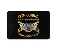 Brigade D'Aviation De Combat 12E Brigade D'Aviation De Combat Tapis De Porte D'Entrée Résistant Tapis De Porte Funny Tapis D'Entrée Intérieur pour La Chambre À Coucher Cuisine Bain 40x60Cm