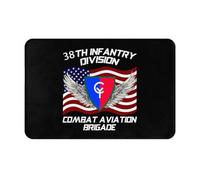 Brigade D'Aviation De Combat De La 38E Division D'Infanterie Tapis De Porte D'Entrée Attrape-Poussière Tapis Funny Tapis D'Entrée Intérieur pour Couloirs Hall D'Entrée Couloir 40x60Cm
