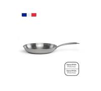 Brigade - Poele en acier inoxydable 24 cm - MEP158 - Acier inoxydable Triply - Tous feux dont induction - Made in France inox G