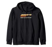 Brigadoon, KY Vintage Evergreen Sunset 80 Retro Sweat à Capuche