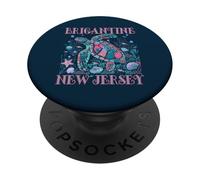 BRIGANTINE NJ TURTLE Amoureux Coloré Beach SOUVENIR PopSockets PopGrip Adhésif