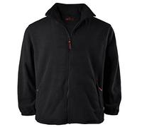 brigg Blouson Polaire surdimensionné Noir sans Doublure, 2xl-10xl:4XL