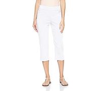 Briggs New York Pantacourt décontracté à Enfiler avec Poche L pour Femme, Blanc, 46