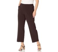 Briggs New York Pantalon habillé à Enfiler Grande Taille Longueur Moyenne et Courte, Marron, 46 Plus Femme