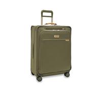 Briggs & Riley Valise Extensible à 4 Roues pivotantes, Vert Olive, Medium 66cm, Carreaux Moyens