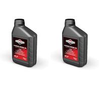 Briggs & Stratton 100005E Huile Moteur SAE 30, 0.6 litre, Noir (Lot de 2)