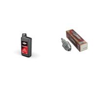 Briggs & Stratton 100007E Huile Moteur SAE 30, 1.0 litre & CHAMPION - Bougie D'Allumage CHAMPION RJ19LM - Durable & Fiable - Haute Qualité