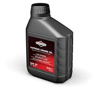 Briggs & Stratton Huile moteur pour tondeuse à gazon 4 temps Briggs and Stratton 100004E SAE30, Noir, 0.5 Litre