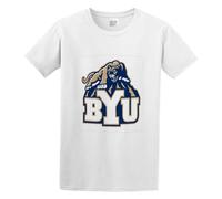 Brigham Young University BYU Logo Mens T-Shirt White Unisex Tee L