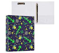Bright Alien Space Lot de 200 classeurs à 3 anneaux en D A4 pour enfants, fournitures scolaires, femmes et hommes