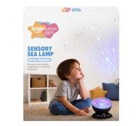 Bright Autism Lampe de mer sensorielle apaisante - Projecteur de veilleuse pour enfants, 7 modes d'éclairage, lecteur de musique à changement de couleur, sons de relaxation de la nature
