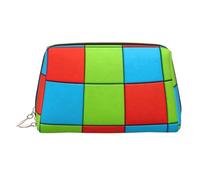 Bright Block Mix Grande trousse de maquillage de voyage avec 3 poches intérieures pour les essentiels, Mélange de blocs lumineux, One Size, Classique