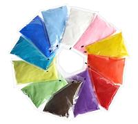 Bright Creations Lot de 12 sables colorés pour travaux manuels - Sable coloré individuel de 0,5 kg pour le sable, les loisirs créatifs et les décorations de mariage - Sable coloré en vrac (12 kg au