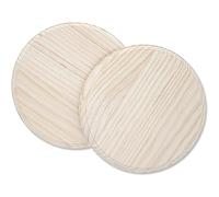 Bright Creations Lot de 2 plaques rondes en bois brut 20,3 cm