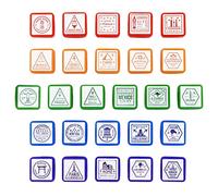 Bright Creations Lot de 26 tampons pour passeport, ville et pays (2,5 x 2,5 cm, 2,5 cm)