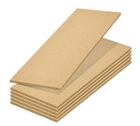 Bright Creations Lot de 6 planches en bois MDF brut pour travaux manuels, 12,7 x 38,1 x 0,6 cm - Planches en bois non peintes pour loisirs créatifs - Planches pour décoration d'intérieur, scrapbooking