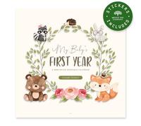 Bright Day Calendrier de la première année de bébé - Tracker de 1ère année - Album journal pour capturer des moments précieux - souvenir pour fille ou garçon