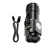Bright Flashlight - Outdoor Outdoor Lights Rechargeable | Mini Flashlight, Work Flash Light With Clip And Magnetic Base For Camping Work Travel Home Night Fishing Hiking Walking Running Survival