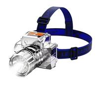 Bright Headtorch - Torche Tête Chargée | Torche LED | Lampe de poche de camping | Hard Hat Light | 3 Modes Lampe de capteur de mouvement étanche pour le camping en plein air Randonnée Pêche Conduite