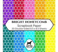Bright Honeycomb Scrapbook Paper: Double-Sided Craft Paper for Scrapbooking, Junk Journals, Card Making, Origami, DIY Projects and Mixed Media