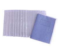 Bright Ideas Lot de 100 Pochettes Transparentes à Enfiler de 22,9 x 17,8 cm, fabriquées en PVC Facile à Nettoyer et Robuste pour cahiers d'exercices Scolaires, Claire, PK100