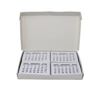 Bright Ideas Lot de 50 mini-onglets de calendrier 2025 pour planification de bureau, travaux manuels scolaires, idéal pour le lieu de travail ou la salle de classe, calendrier détachable - chaque page
