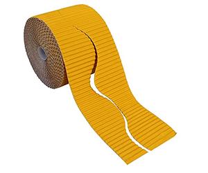 Bright Ideas Rouleau de bordures ondulées Doré 10 cm x 7,5 m