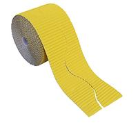 Bright Ideas Rouleau de frise ondulée pour affichage scolaire, canari, 57 mm x 7,5 m (15 m une fois divisé), BI7886