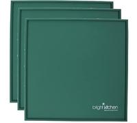 Bright Kitchen Ensemble de 3 feuilles de silicone 14 "x 14" pour tapis antiadhésif réutilisable pour déshydrateur Excalibur (3 feuilles de bord)