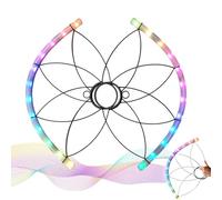 Bright LED Flow Fan, Light Up Stage Prop, 20 Inches Dance Fan with Sturdy Build, Carnival Show Accessory, Wedding Party Prop with Stylish Design, Club Music Festival Gear for Performance and Bar