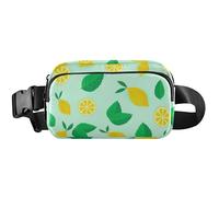 Bright Lemon Mint Sac banane imperméable pour femme Sac banane mignon à la menthe citron vif 20,3 x 13,5 x 5,8 cm, drôle mignon, menthe citron, 20,3 x 13,5 x 5,8 cm, drôle mignon, Menthe citron vif, 8