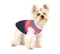 Bright Moon at Sea T-shirt imprimé hippie pour petits chiens Chemise tendance respirante sans manches pour petits chiens