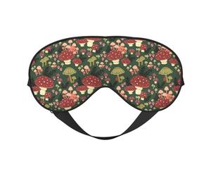 Bright Mushrooms Art Masque réversible double face occultant réglable doux pour dormir